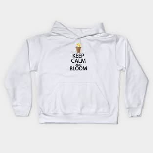 Keep calm and bloom Kids Hoodie